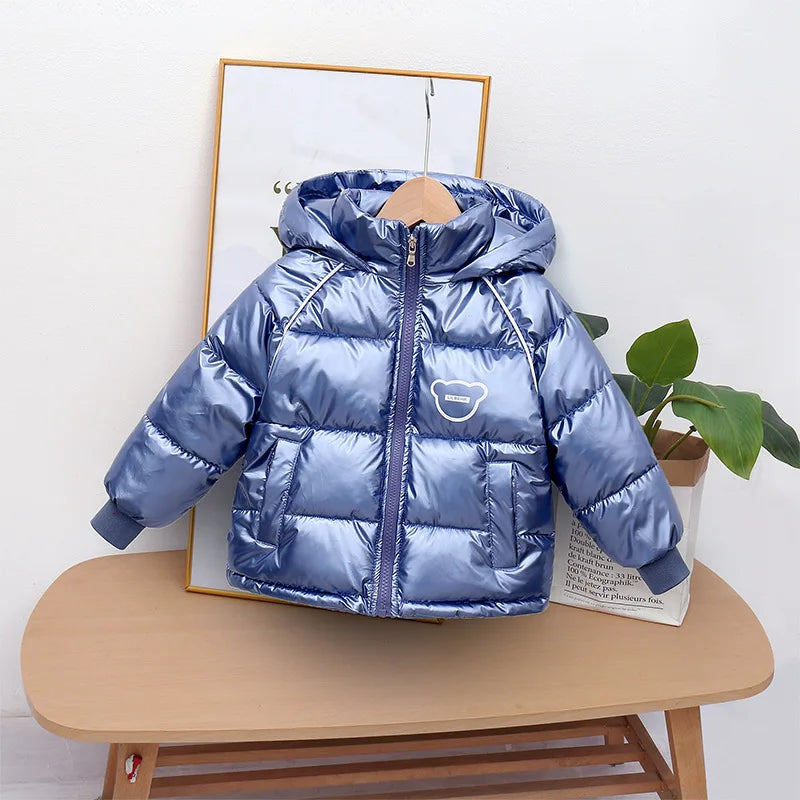 Winter coat hooded Down jacket thickened cartoon print childrens clothes-Dollar Bargains Online Shopping Australia