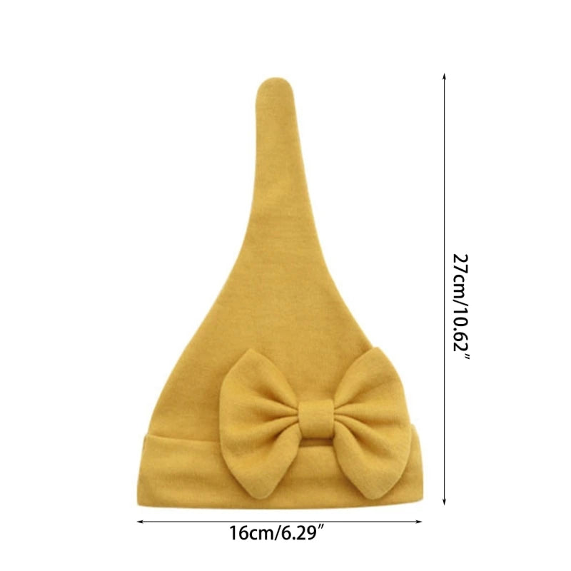 Newborn Bun Knot Hat Baby Hospital Hat Glove Set Boys Girls Unisex Headwear-Dollar Bargains Online Shopping Australia