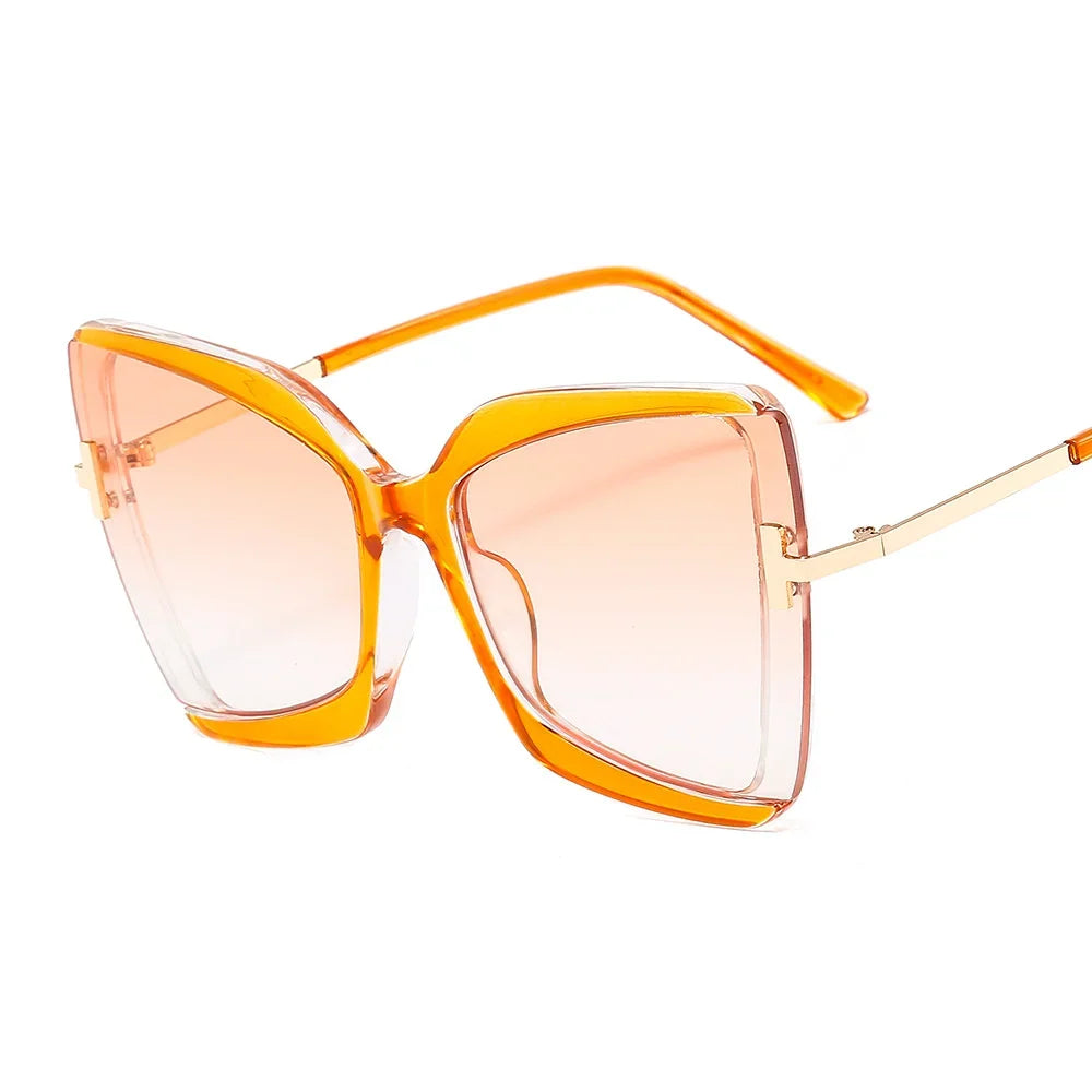 Oversized Square Women Sun Glasses Female Big Frame Colorful Shades for Women-Dollar Bargains Online Shopping Australia