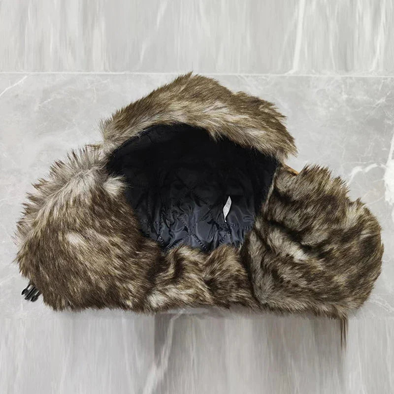 Earflap Hat Lei Feng Hat Camouflage Warm Winter Elderly Hat Cap Thick Flaps Ski Hat Colorful Fashion Unisex Warm Outdoor