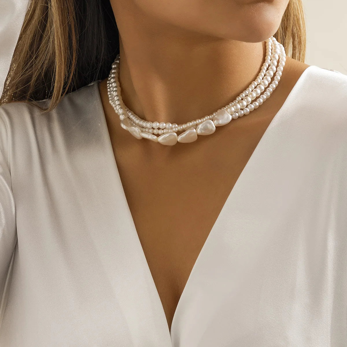 Vintage Multilayer CCB Ball Chain Necklace for Women Fashion Statement Punk Short Choker Necklaces Grunge Jewelry Steampunk-Dollar Bargains Online Shopping Australia