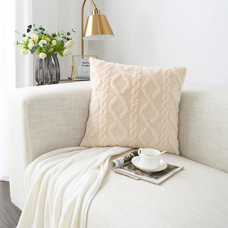 Decorative Pillows For Sofa Decoration Home Pillow Cover For Living Room Fluffy Couch Cushion Cover