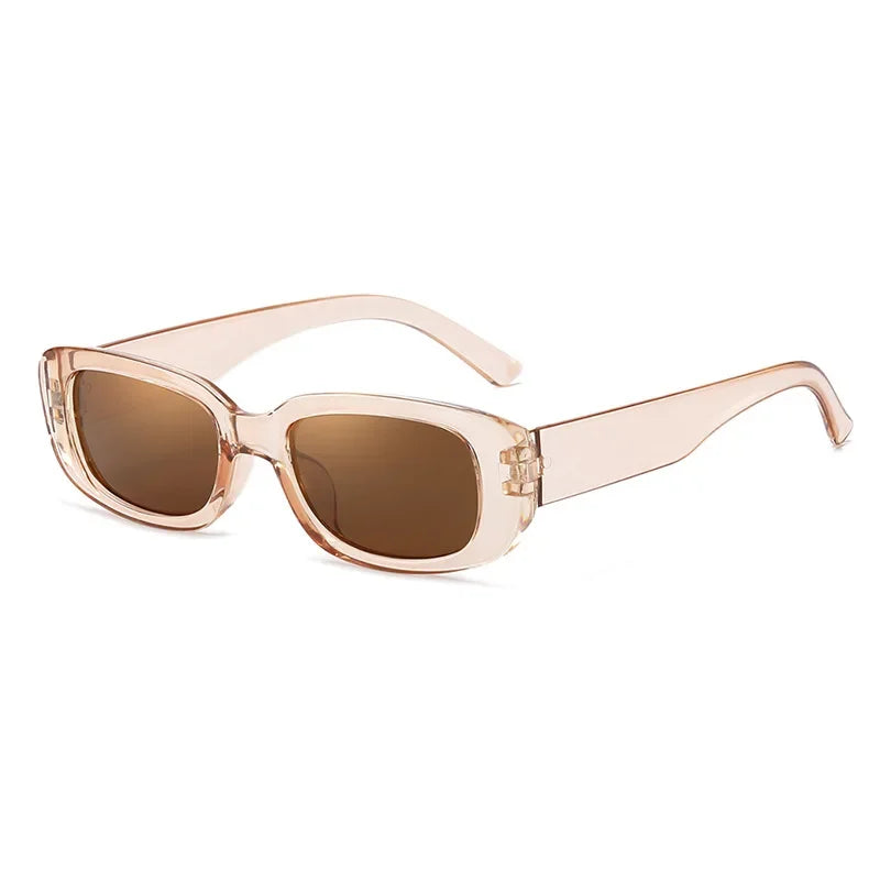 Vintage Oval Sunglasses Woman Luxury Brand Small Rectangle Sun Glasses Female Small Ellipse Eyewear UV400-Dollar Bargains Online Shopping Australia