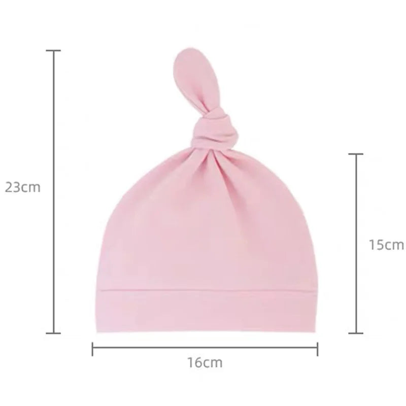Newborn Baby Hat With Gloves Cotton Bonnet Baby Beanie For Girls Spring Soft Infant Cap Boy Toddler Accessories Gift-Dollar Bargains Online Shopping Australia