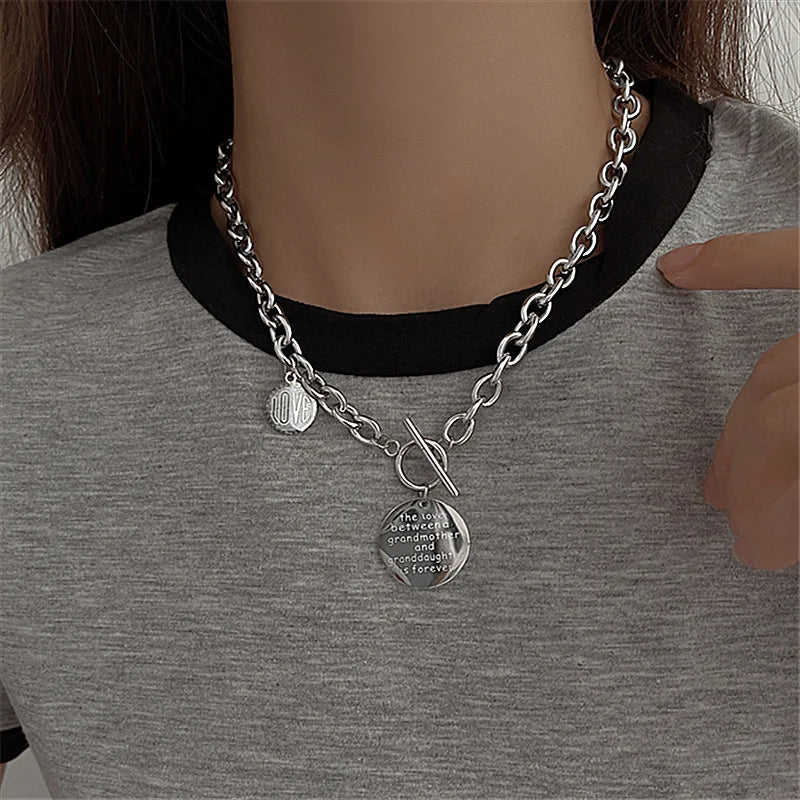 Multilayer Hip Hop Long Chain Necklace For Women Men Jewelry Gifts Key Cross Pendant Necklace Accessories-Dollar Bargains Online Shopping Australia