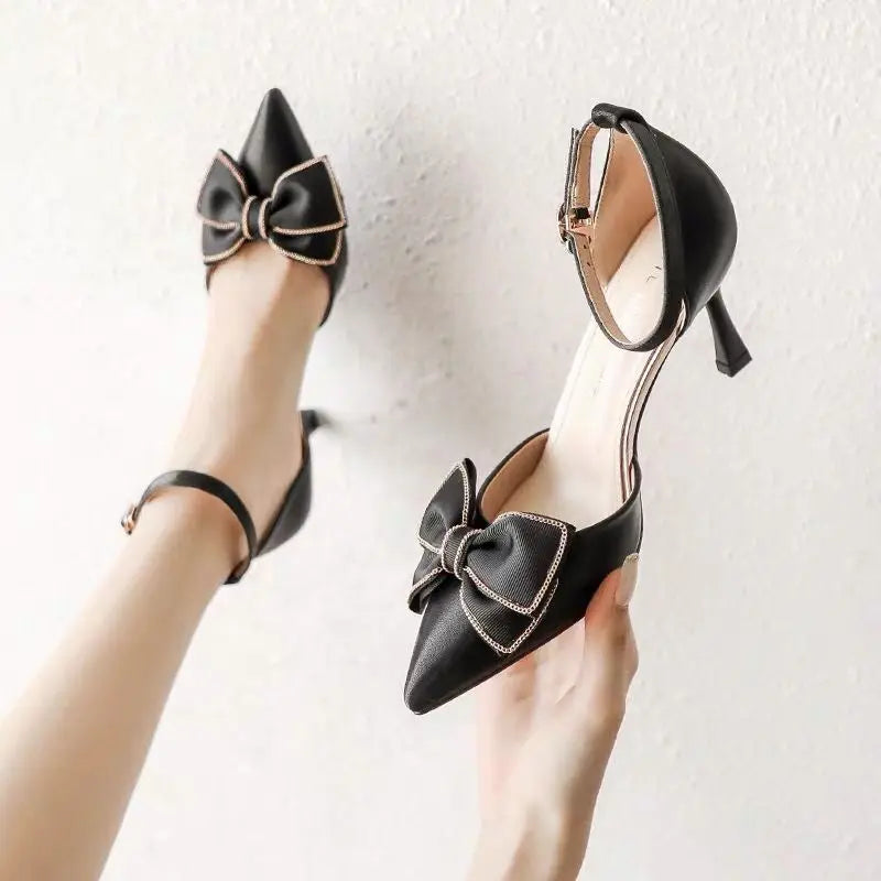 Medium Heel Heels Women's Shoes Trend Pointed Toe Butterfly Stilettos Elegant Dress Weddings Bridal Party White Designer-Dollar Bargains Online Shopping Australia