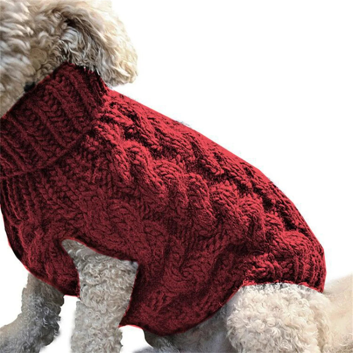 Puppy Dog Sweaters for Small Medium Dogs Cats Clothes Winter Warm Pet Turtleneck Chihuahua Vest Soft Yorkie Coat Teddy Jacket-Dollar Bargains Online Shopping Australia