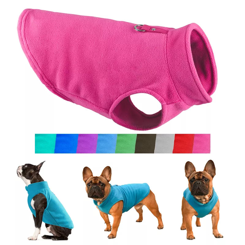 Winter Fleece Pet Dog Clothes Puppy Clothing French Bulldog Coat Pug Costumes Jacket For Small Dogs Chihuahua Vest Yorkie Kitten-Dollar Bargains Online Shopping Australia