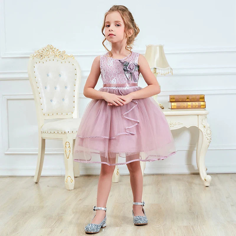 Baby Girls Dress Casual Costume Kids Dresses For Girls Flower Baby Dress Girl Party Little Princess Tutu Summer Dress-Dollar Bargains Online Shopping Australia