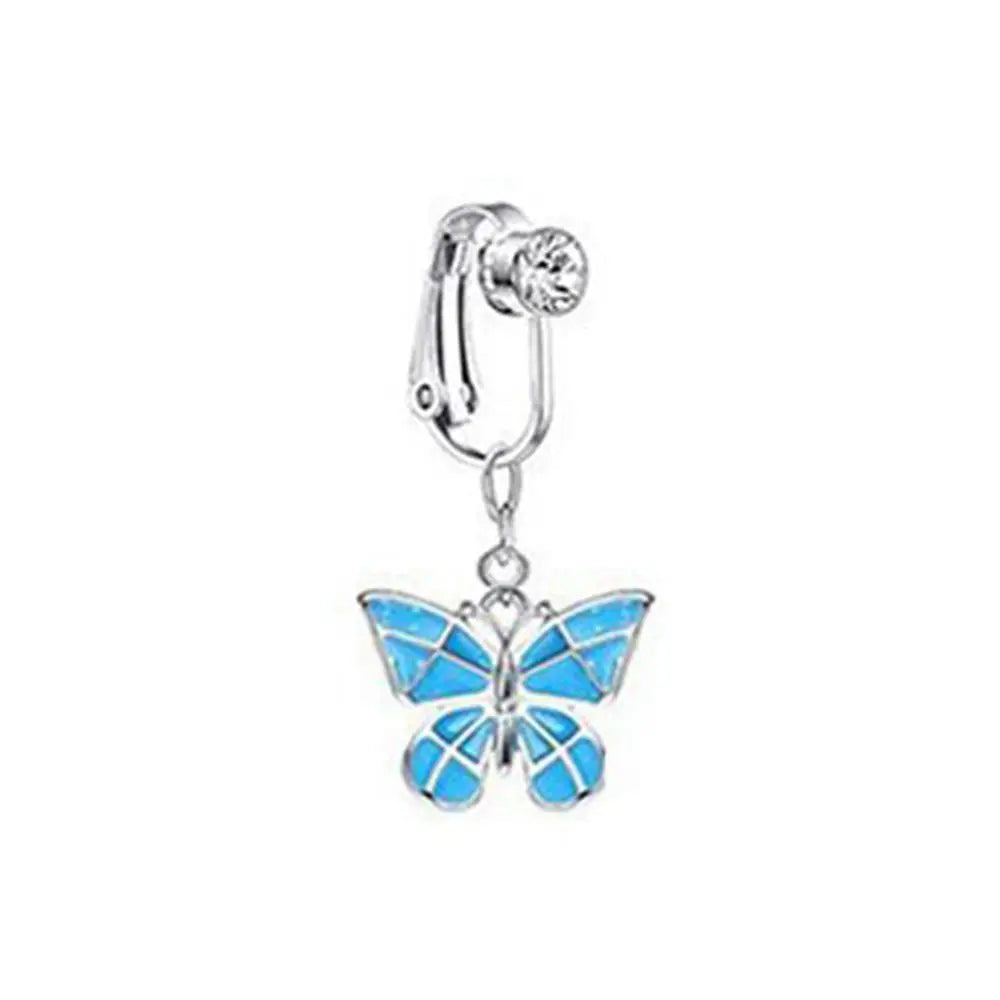 Faux Fake Belly Ring Fake Belly Piercing Non Piercing Umbilical Navel Belly Ring Button Cartilage Clip on Earrings Body Jewelry-Dollar Bargains Online Shopping Australia