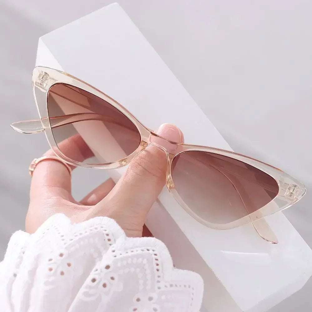 Fashion Women's Luxury Cat Eye Sunglasses Triangle Vintage Design UV400 Sun Glasses Unisex Classic Small Outdoor Goggle Shades-Dollar Bargains Online Shopping Australia