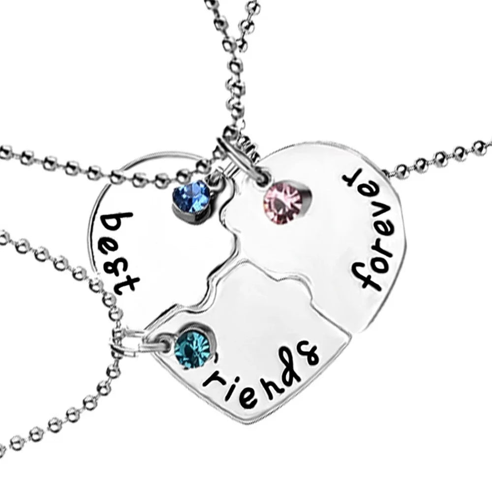 Best Friend Necklace 2-Piece Pendant Necklace Good Friend Forever Necklace Choker Friendship BFF Men And Women Jewelry Gift-Dollar Bargains Online Shopping Australia