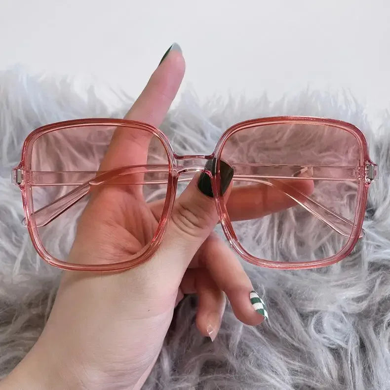 Gradient Sunglasses Female Ins Big Box Fashion Retro Square Sunglasses-Dollar Bargains Online Shopping Australia