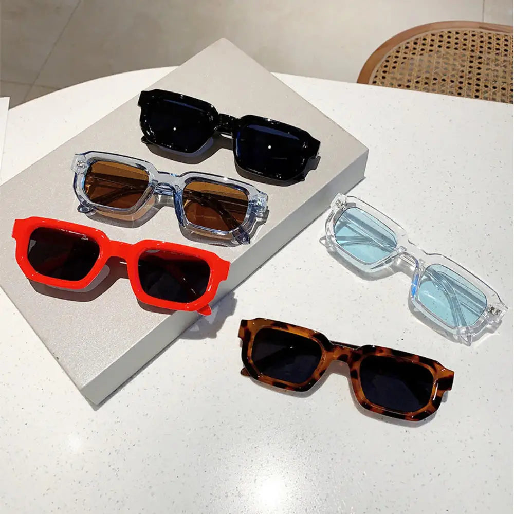 Vintage Rectangle Frame Sunglasses Fashion Retro Sun Glasses Luxury Brand Design UV400 Shades Eyewear Women Goggles-Dollar Bargains Online Shopping Australia