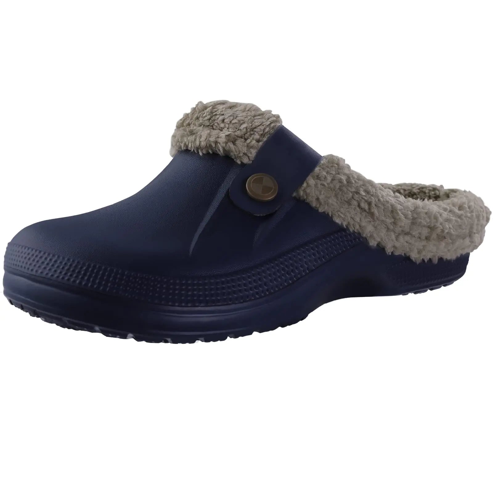 Plush Fur Clogs Slippers For Women Men Winter Soft Furry Slippers Waterproof Garden Shoes Multi-Use Indoor Home Shoes-Dollar Bargains Online Shopping Australia