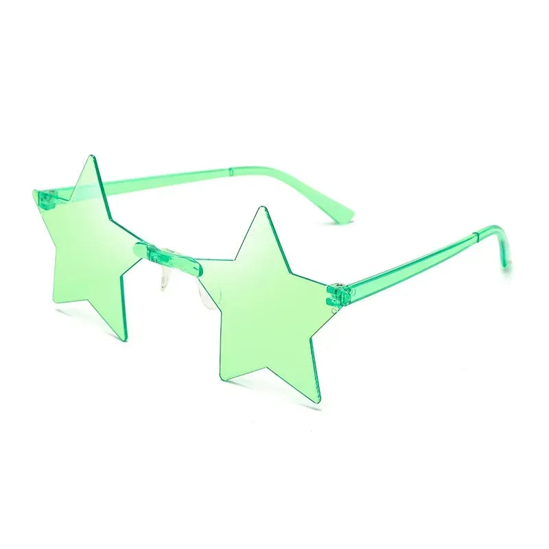 Star Sunglasses Ocean Color Frameless Personality Dazzle Ball Sun Candy Color One Mirror-Dollar Bargains Online Shopping Australia