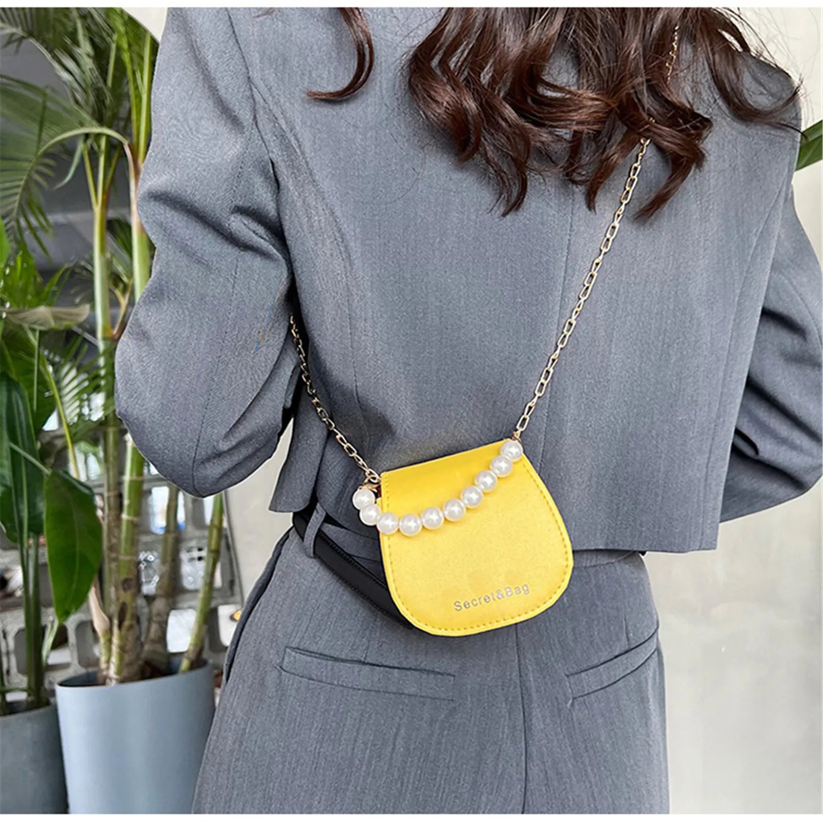 Women Mini Handbags New Elegant Shoulder Messenger Bag Portable Chain Bags Girl Pearl Crossbody Rhombus Small Square Bag-Dollar Bargains Online Shopping Australia