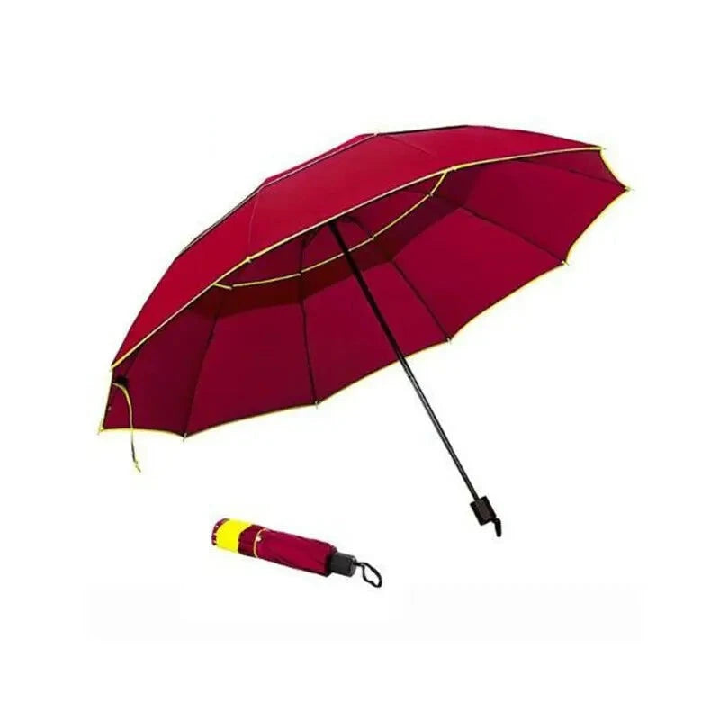 Extra Large Double Layer Edge Windproof Large Compact Umbrella with Double Eaves for Breathable and Windproof-Dollar Bargains Online Shopping Australia