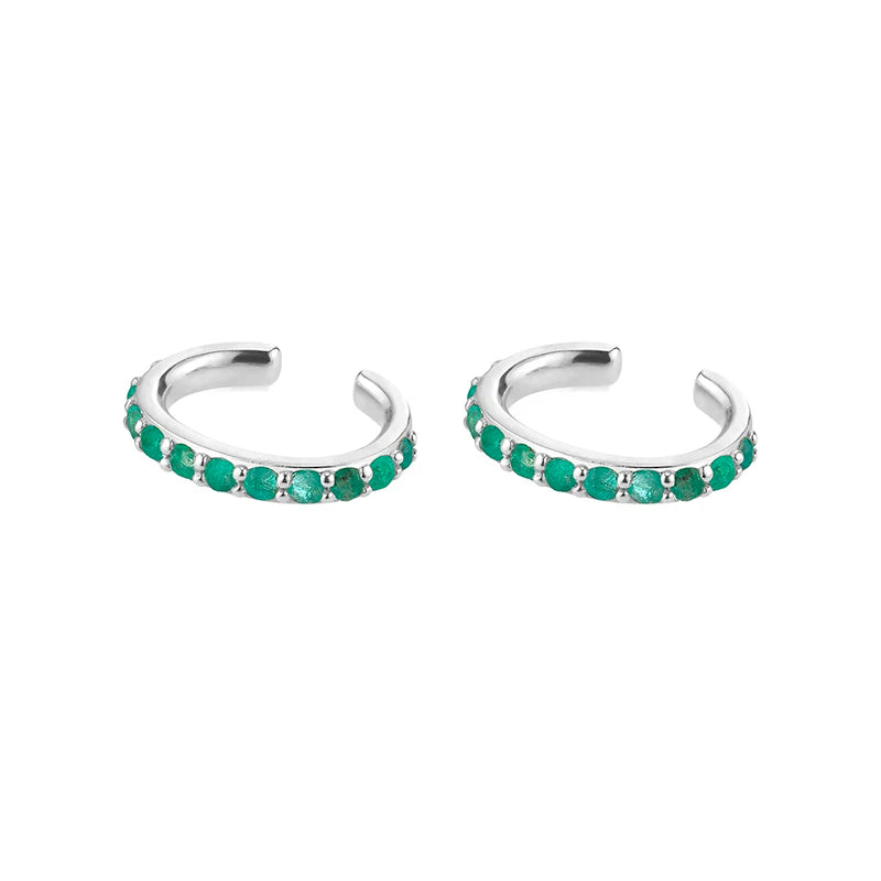 Gold Filled Stud Earrings Set For Women Ear Cuffs Colorful Zircon Dangle Hoop Earrings Fashion Party Jewelry-Dollar Bargains Online Shopping Australia