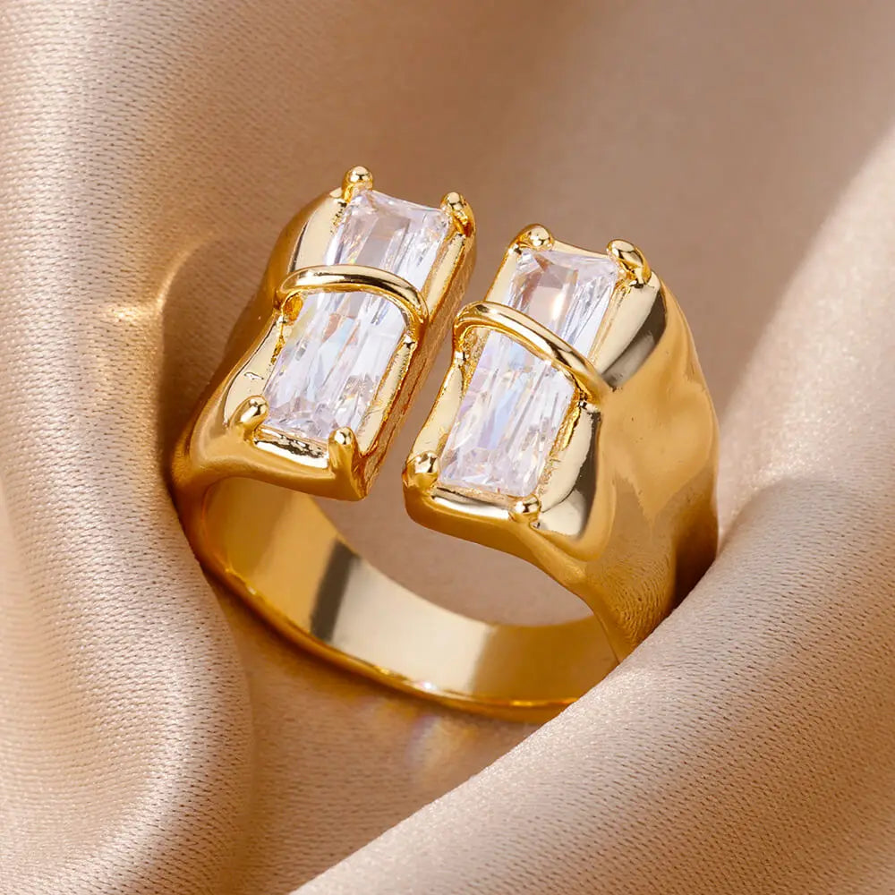 Lucky Turkish Evil Eye Rings For Women Opening Stainless Steel Ring Luxury Wedding Couple Jewelry anillos mujer-Dollar Bargains Online Shopping Australia