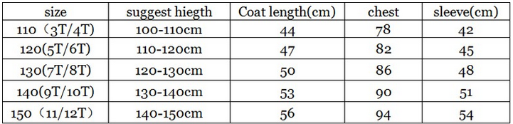 Hooded Girls Boys Winter Coat Long Sleeve Boys Winter Jacket WindProof Children Kids Winter Jacket 4 to 12 Years - CelebritystyleFashion.com.au online clothing shop australia