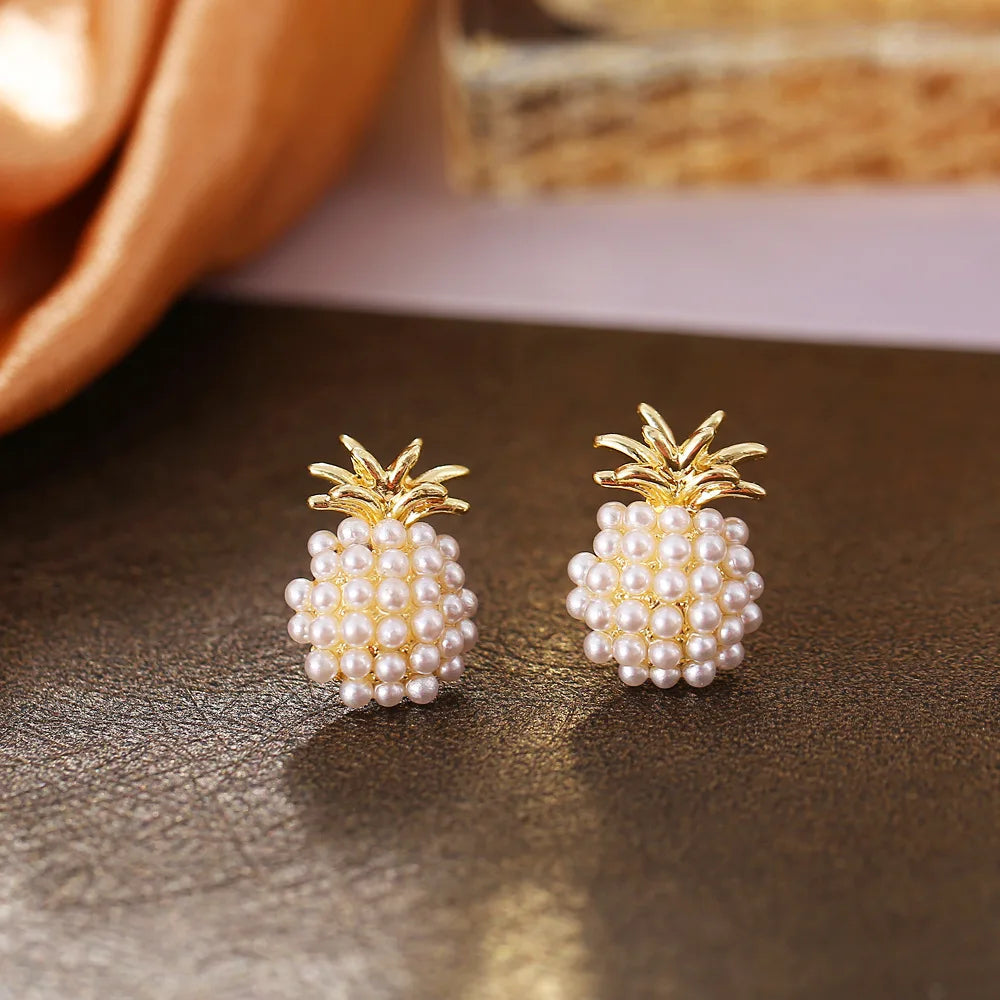 Simple Temperament Circle Pearl Earrings Fashion Small Versatile Earrings Women's Jewelry-Dollar Bargains Online Shopping Australia
