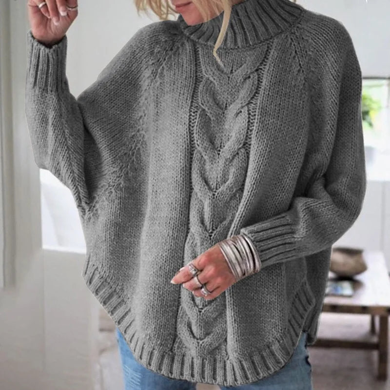 Women Sweater Casual Pullovers Basics Knitted Loose O-neck Batwing Sleeve Elegance Sweet Female Clothing-Dollar Bargains Online Shopping Australia