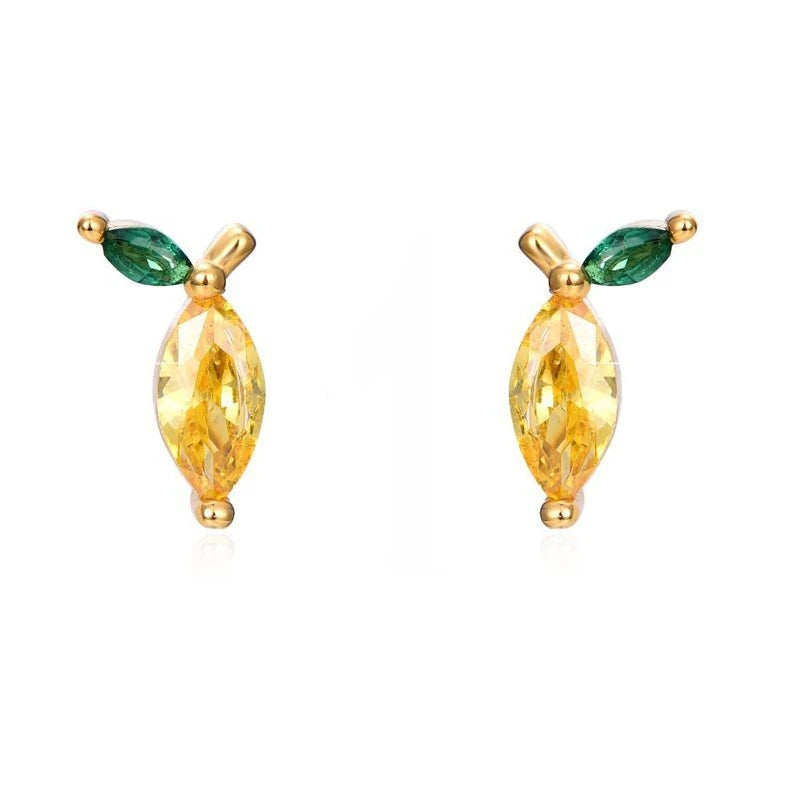 Gold Filled Stud Earrings Set For Women Ear Cuffs Colorful Zircon Dangle Hoop Earrings Fashion Party Jewelry-Dollar Bargains Online Shopping Australia