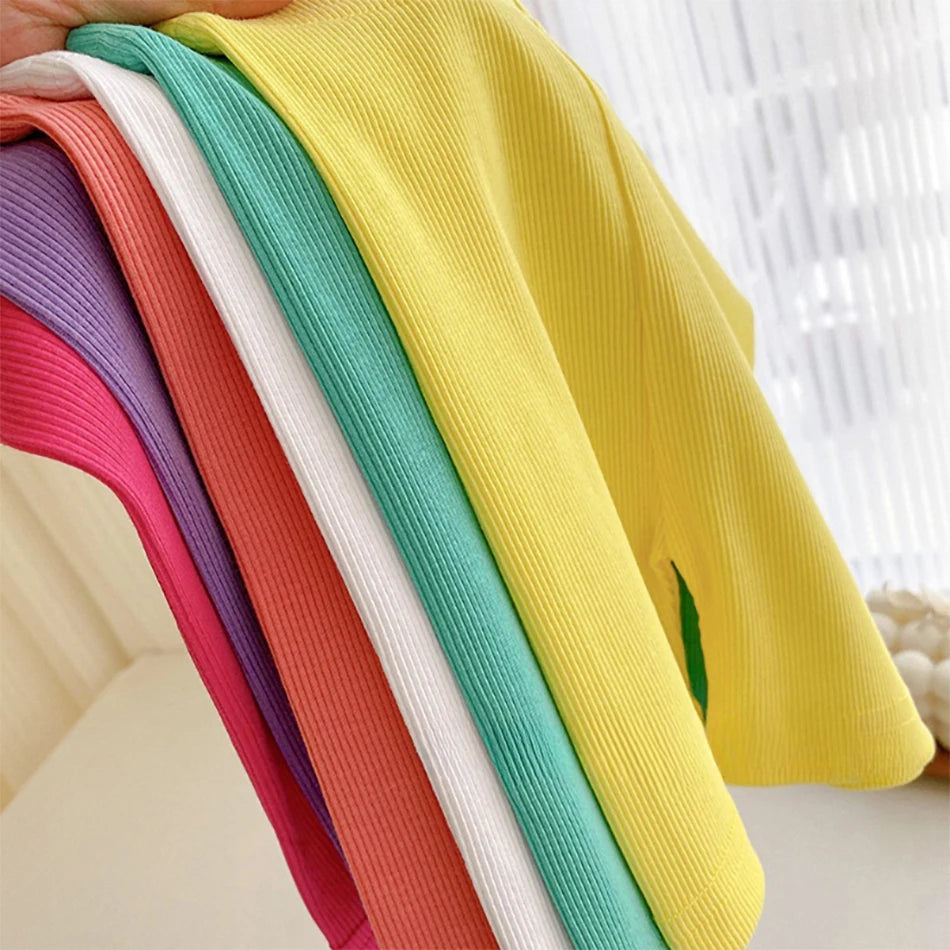 Kids Shorts Girls Candy Color Clothing Baby Elastic Waist Trousers Children Soft Fashion Safety Pants Casual Korean Bottoms-Dollar Bargains Online Shopping Australia