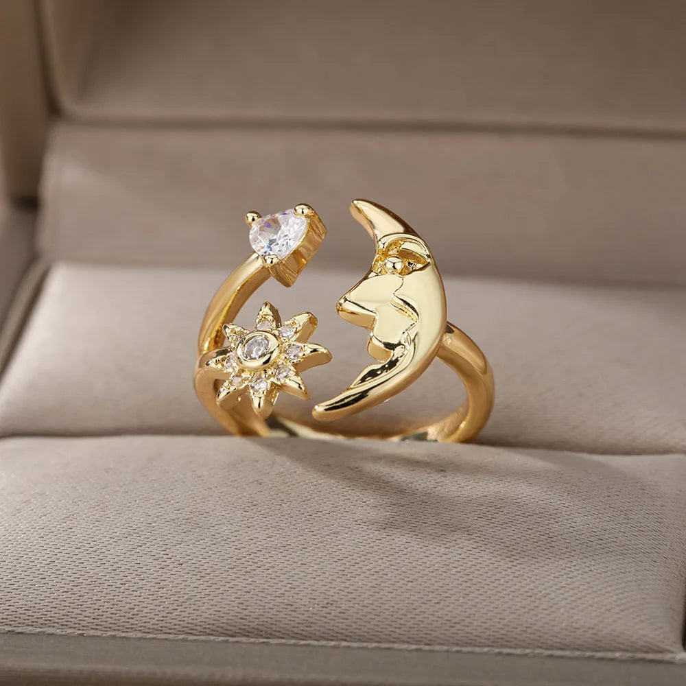 Lucky Turkish Evil Eye Rings For Women Opening Stainless Steel Ring Luxury Wedding Couple Jewelry anillos mujer-Dollar Bargains Online Shopping Australia