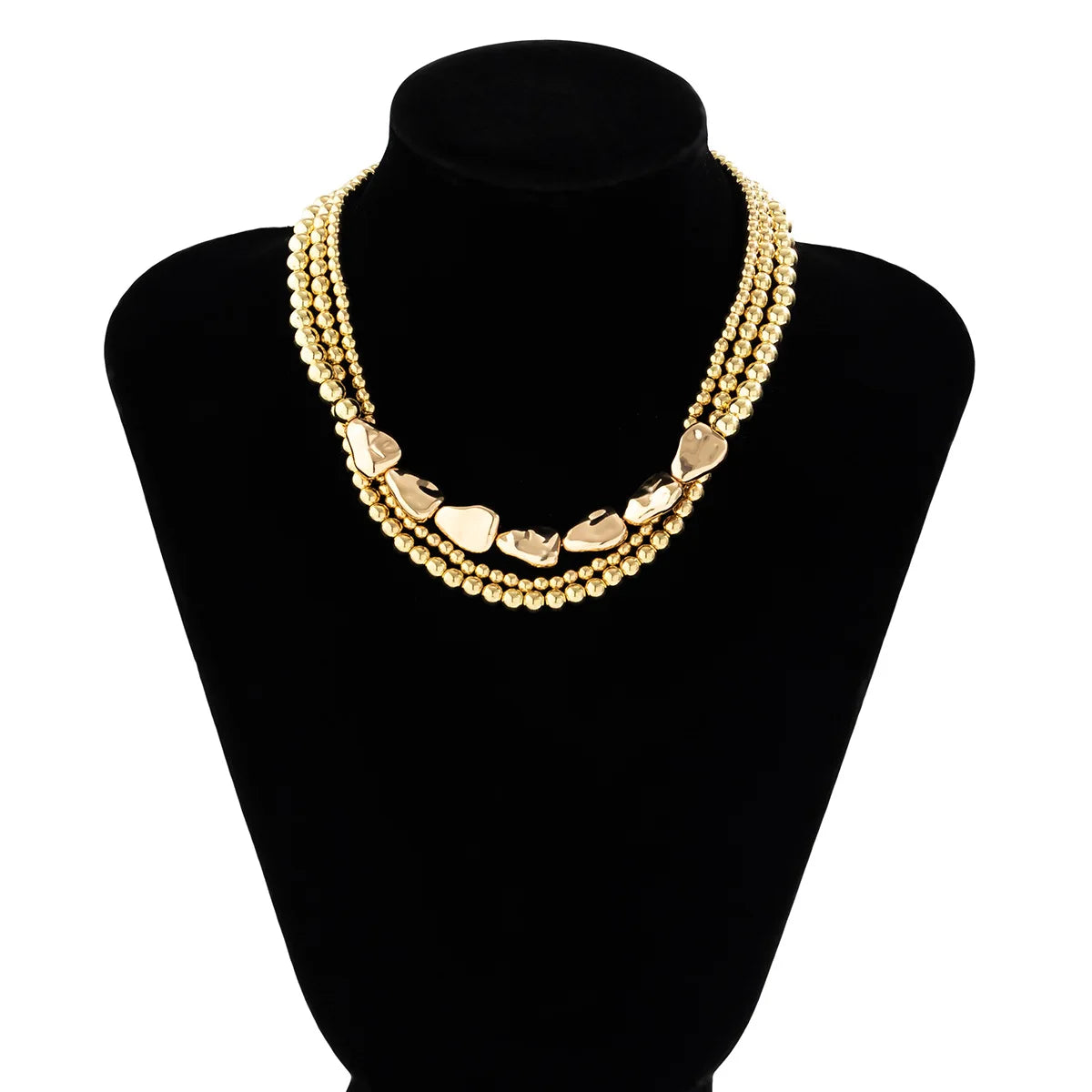 Vintage Multilayer CCB Ball Chain Necklace for Women Fashion Statement Punk Short Choker Necklaces Grunge Jewelry Steampunk-Dollar Bargains Online Shopping Australia