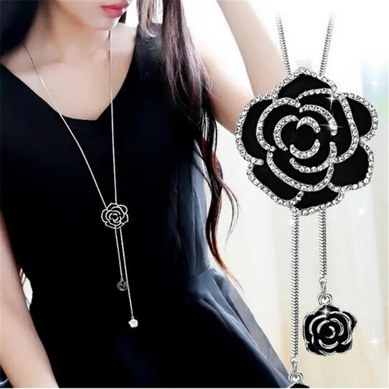 Long Necklaces Pendants Women Geometric Statement Maxi Fashion Crystal Jewelry-Dollar Bargains Online Shopping Australia