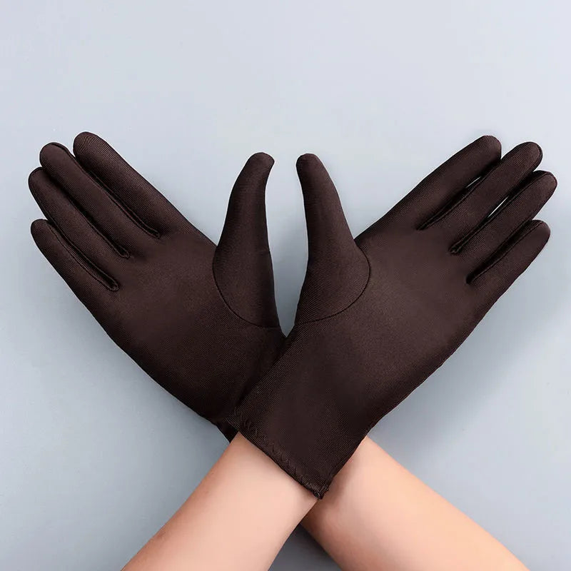 Thin Ice Silk Gloves Spring Cycling Driving Black White Gloves Training Sun Protection-Dollar Bargains Online Shopping Australia