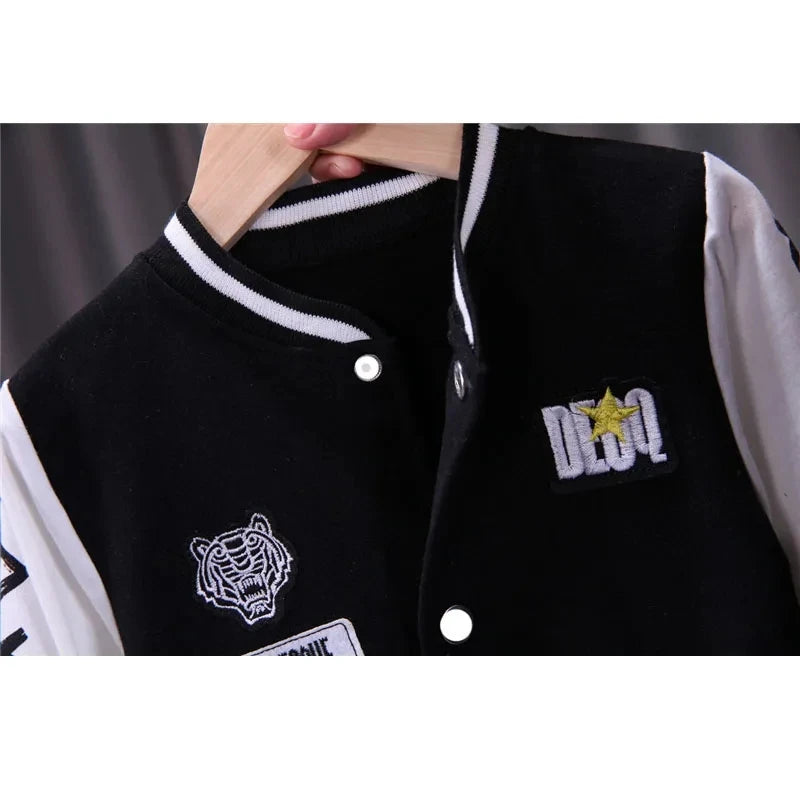 Kids Baseball Clothing Sets Boys Girls Casual Sports Suit Coat Pant 2Pcs Spring Autumn Thin Baby Tracksuit Outfits-Dollar Bargains Online Shopping Australia
