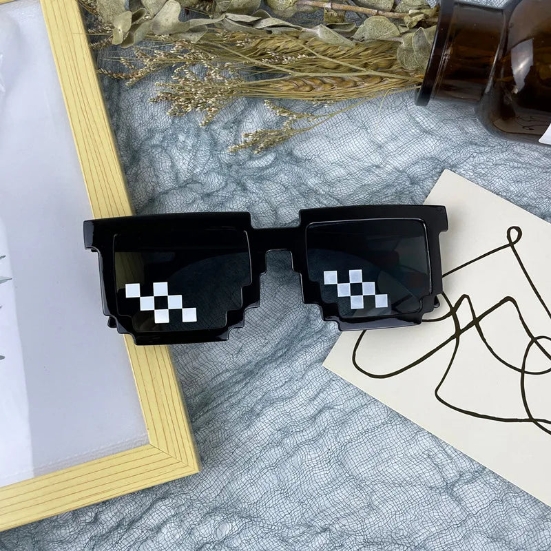 Kids Sunglasses Funny Sun Glasses Cosplay Action Game Toy Square Glasses Pixel Thug Life Eyewear Children's Gift-Dollar Bargains Online Shopping Australia