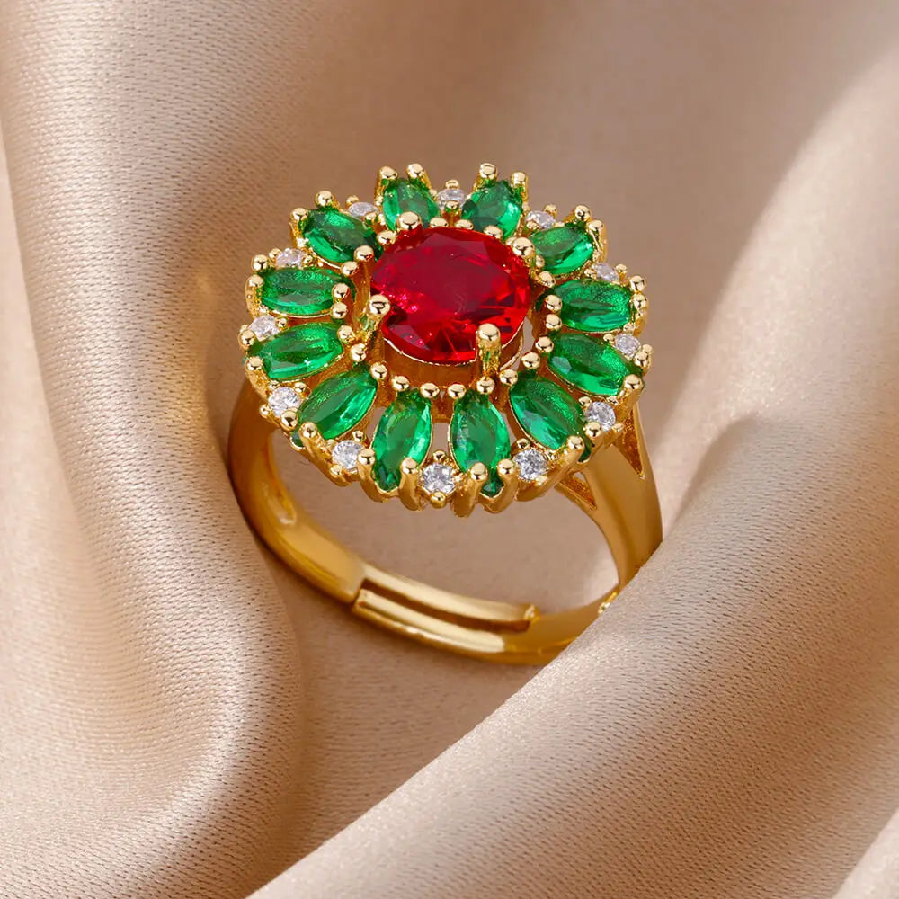 Lucky Turkish Evil Eye Rings For Women Opening Stainless Steel Ring Luxury Wedding Couple Jewelry anillos mujer-Dollar Bargains Online Shopping Australia