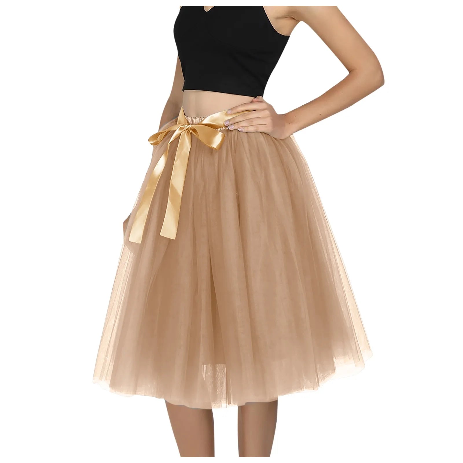 Woman clothes Skirt Women's A-line Stretchy Skater Mini Versatile Casual Flared Skirt-Dollar Bargains Online Shopping Australia