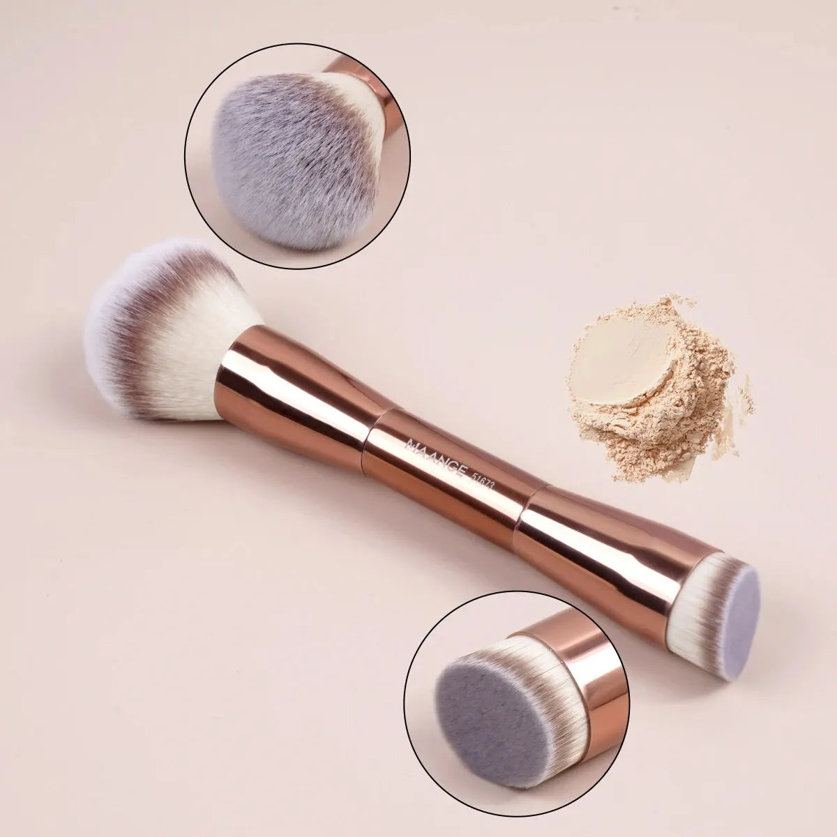 Foundation Makeup Brush Double Head Concealer Contour Brush for Liquid Soft Dense Hair Facial Cosmetic Makeup Tools-Dollar Bargains Online Shopping Australia