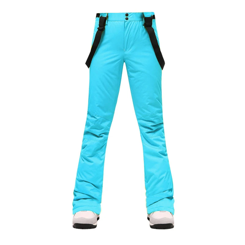 Ski Pants Women Thicken Windproof Waterproof Winter Snow Pants Outdoor Sports Snowboarding Warm Breathable Overalls-Dollar Bargains Online Shopping Australia