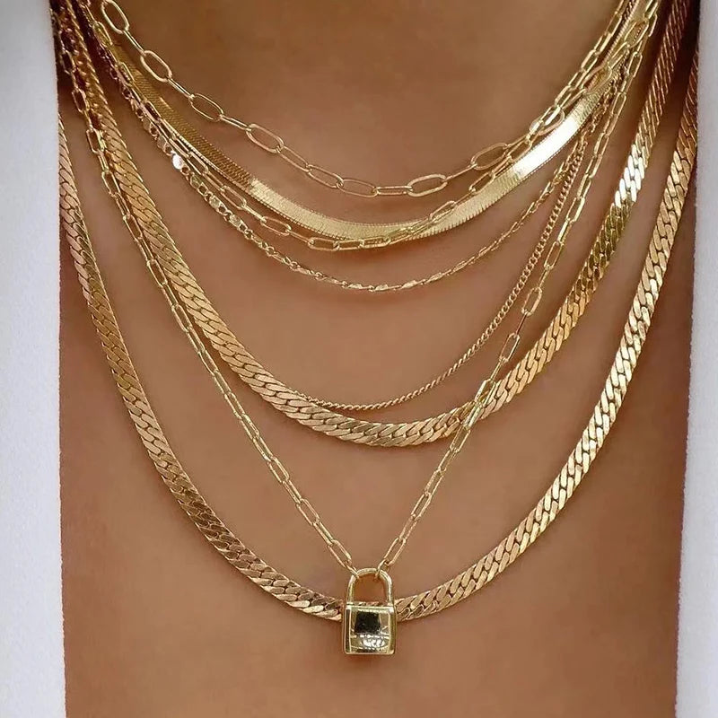 Bohemia Multilayer Crystal Butterfly Pendant Necklaces Women Hollow Heart Choker Necklace Fashion Jewelry Party-Dollar Bargains Online Shopping Australia
