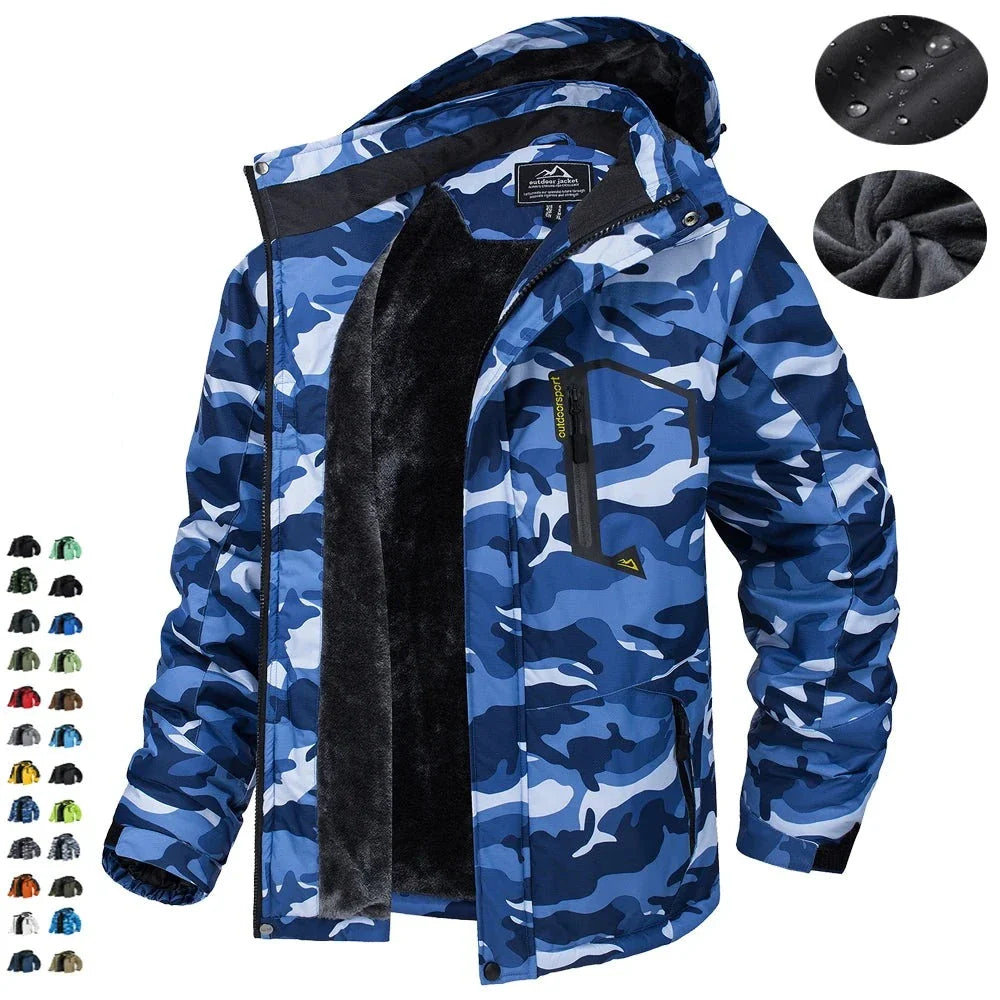 Fleece Lining Mountain Jackets Mens Hiking Jackets Outdoor Removable Hooded Coats Ski Snowboard Parka Winter Outwear-Dollar Bargains Online Shopping Australia