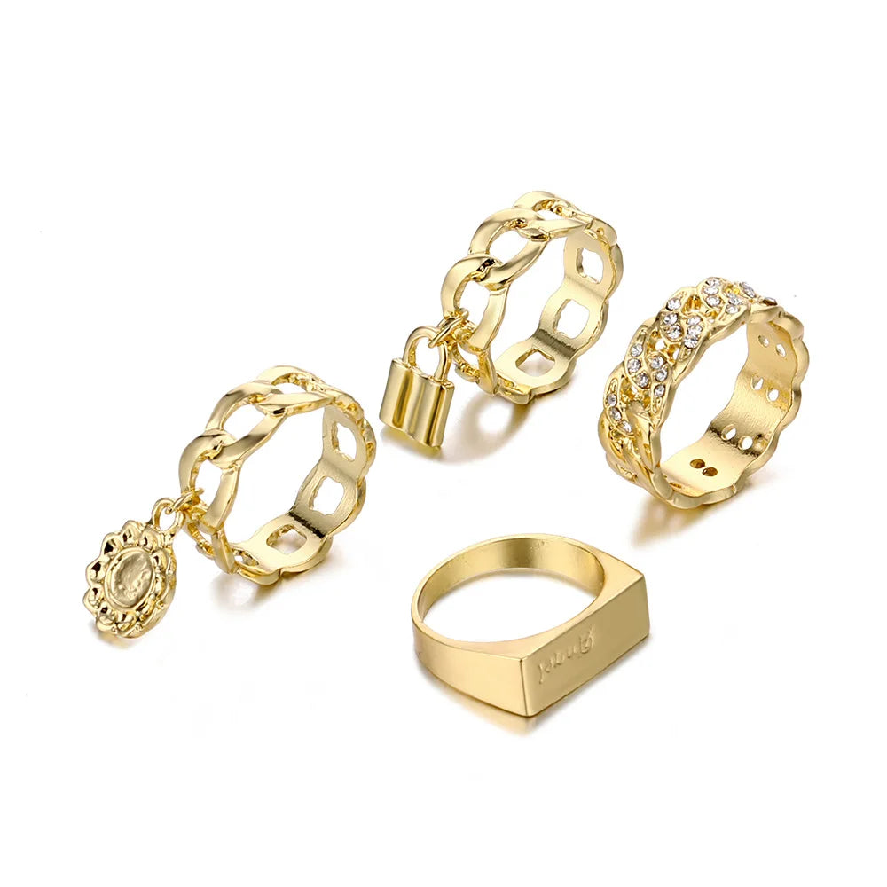 Drip Oil Love Set Ring For Women Simple Light Luxury Ladies Smiley Butterfly Jewelry Birthday Party Gifts-Dollar Bargains Online Shopping Australia