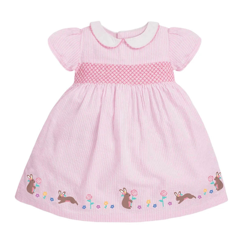 Baby Girls Casual Clothes Cotton Lovely Kids Summer Dress for Toddler Infant Children 2 to 7 years-Dollar Bargains Online Shopping Australia