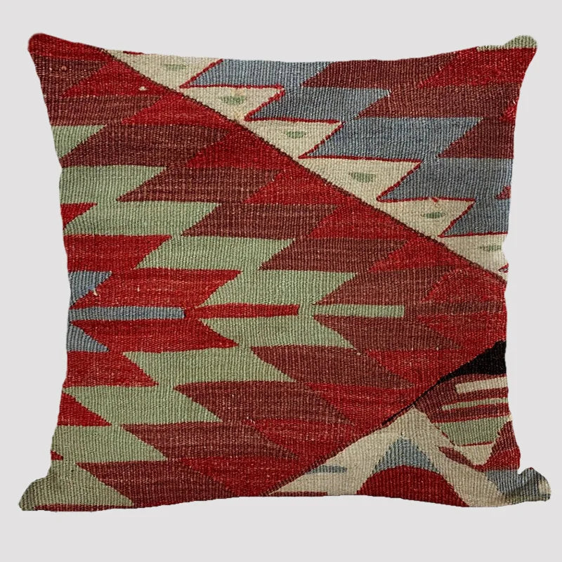 Bohemian Patterns Linen Cushions Case Multicolors Abstract Ethnic Geometry Print Decorative Pillows Case Living Room Sofa Pillow-Dollar Bargains Online Shopping Australia