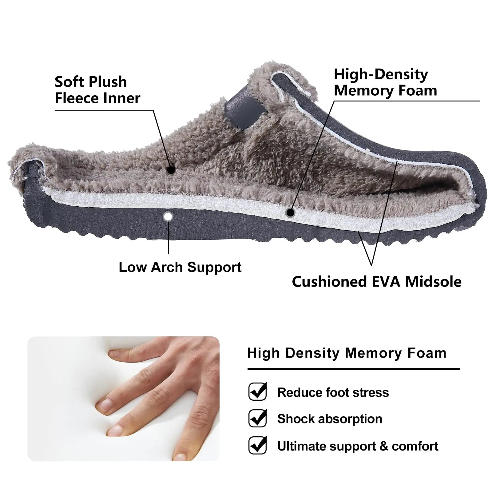 Plush Fur Clogs Slippers For Women Men Winter Soft Furry Slippers Waterproof Garden Shoes Multi-Use Indoor Home Shoes-Dollar Bargains Online Shopping Australia