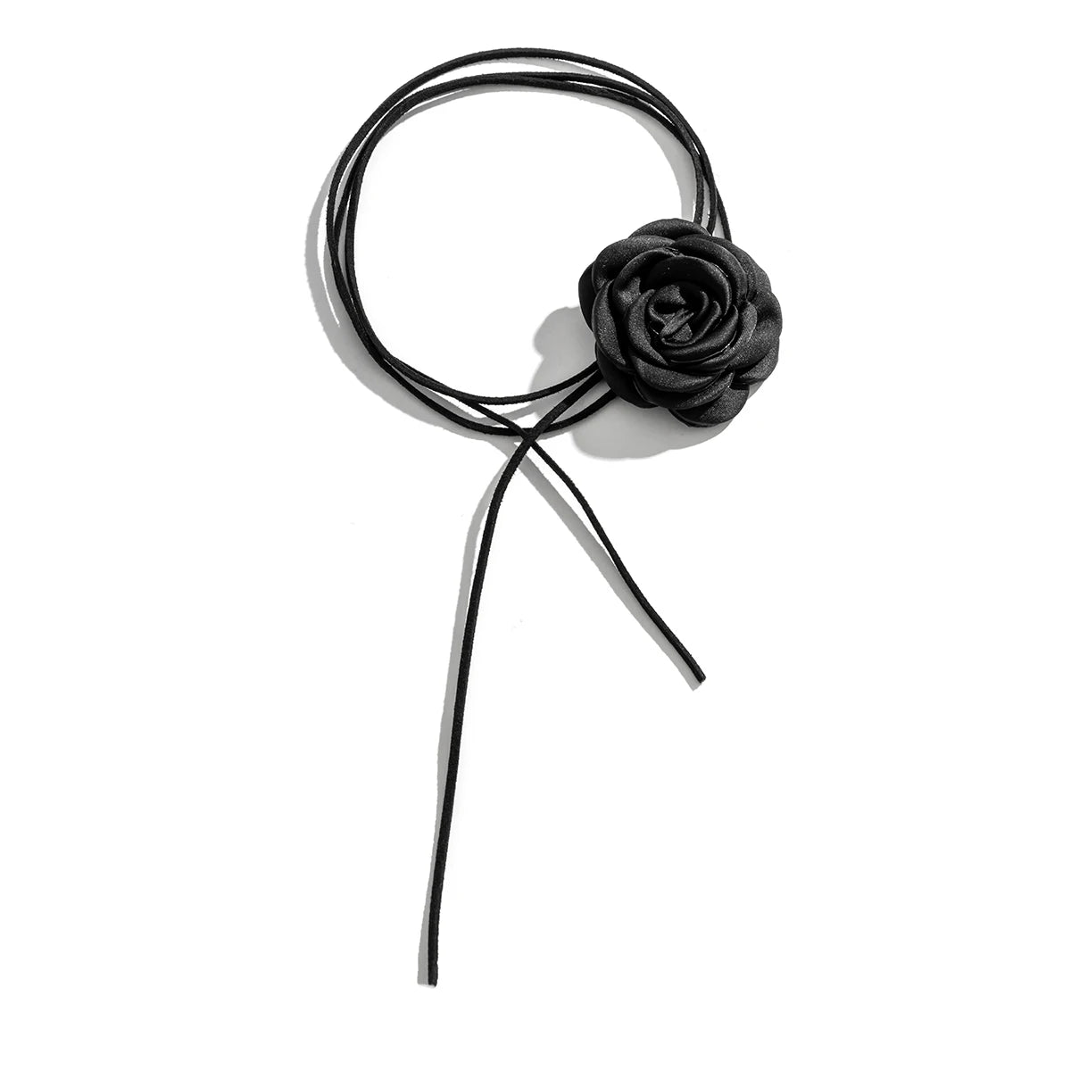 Romantic Gothic Big Rose Flower Clavicle Chain Necklace for Women Ladies Korean Fashion Adjustable Rope Choker Y2K Accessories-Dollar Bargains Online Shopping Australia