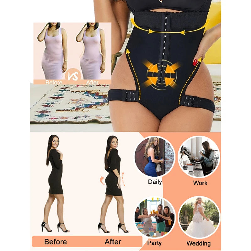 Womens Plus Size Shapewear Butt Lifter Shaping Panties High Waisted Tummy Control Body Shaper Slim Waist Trainer Corset-Dollar Bargains Online Shopping Australia