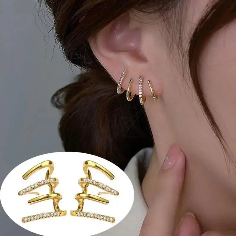 925 Silver Needle Korean Fashion Imitation Pear Earrings For Women Jewelry Luxury Women's Heart Stud Earrings-Dollar Bargains Online Shopping Australia
