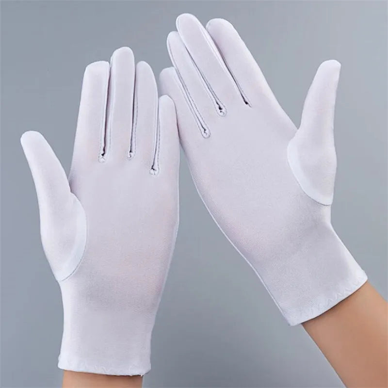 Thin Ice Silk Gloves Spring Cycling Driving Black White Gloves Training Sun Protection-Dollar Bargains Online Shopping Australia