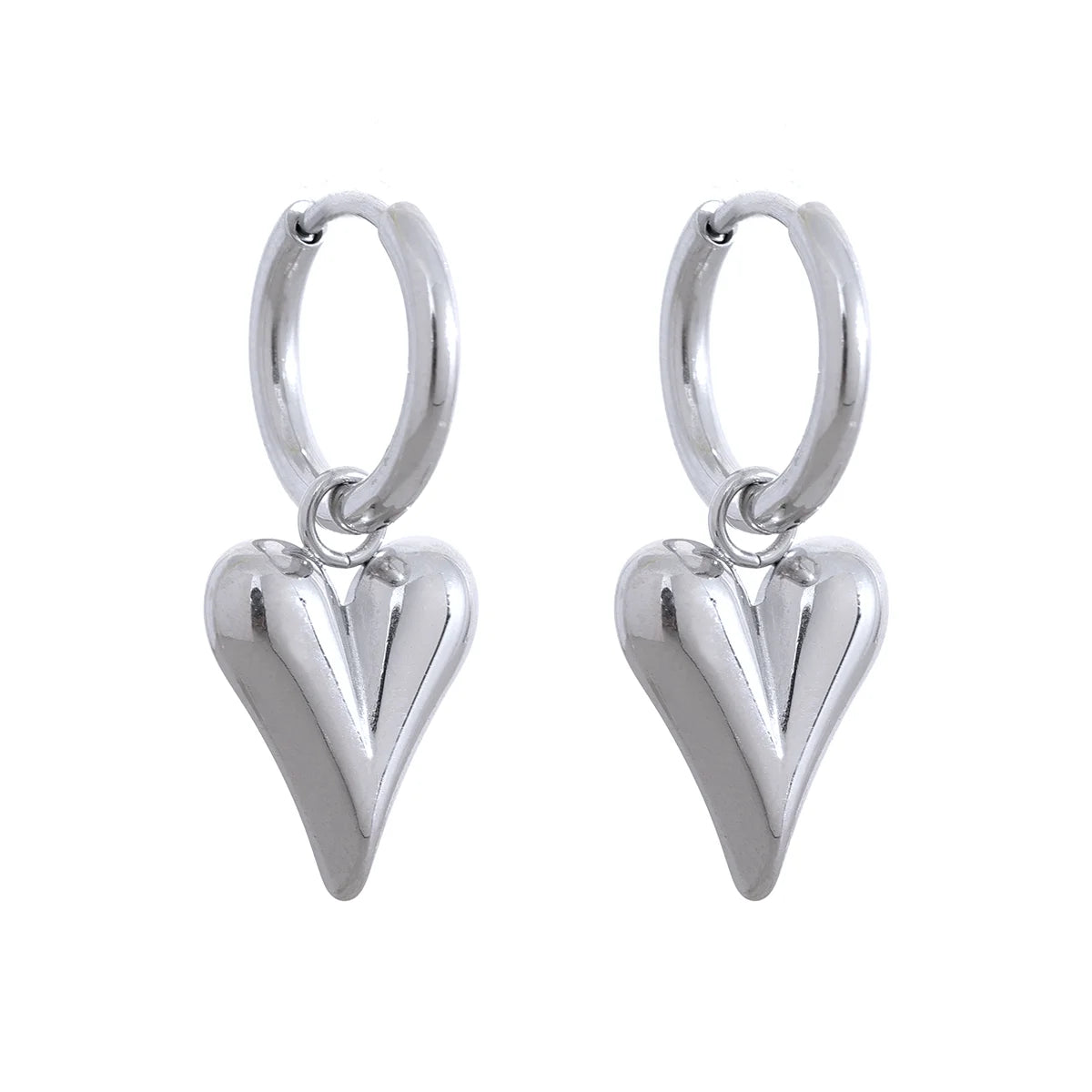Heart Pendant Chain Necklace for Women Stainless Steel Stylish Choker 18 K Jewelry Waterproof Party Gift-Dollar Bargains Online Shopping Australia